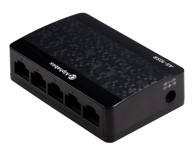 Коммутатор Alphabox  AS105R  5x10/100 Desktop