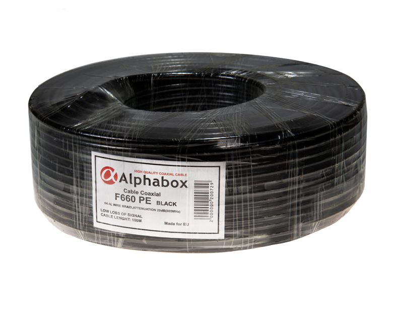 Кабель Alphabox F660 PE 100m Black